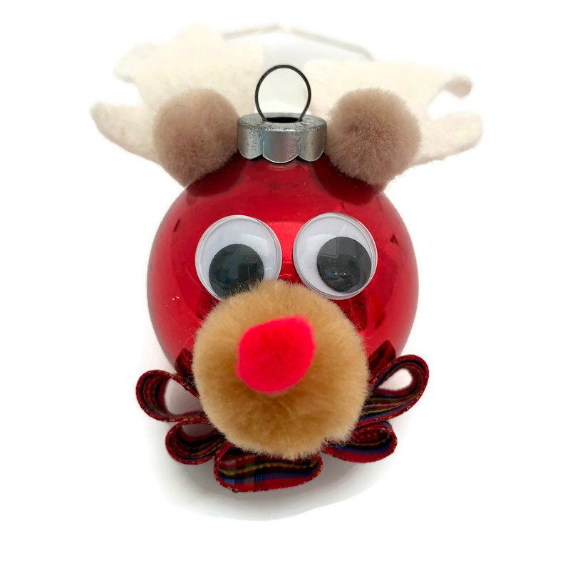 Vintage Rudolph Reindeer Christmas Ornament at Duckwells
