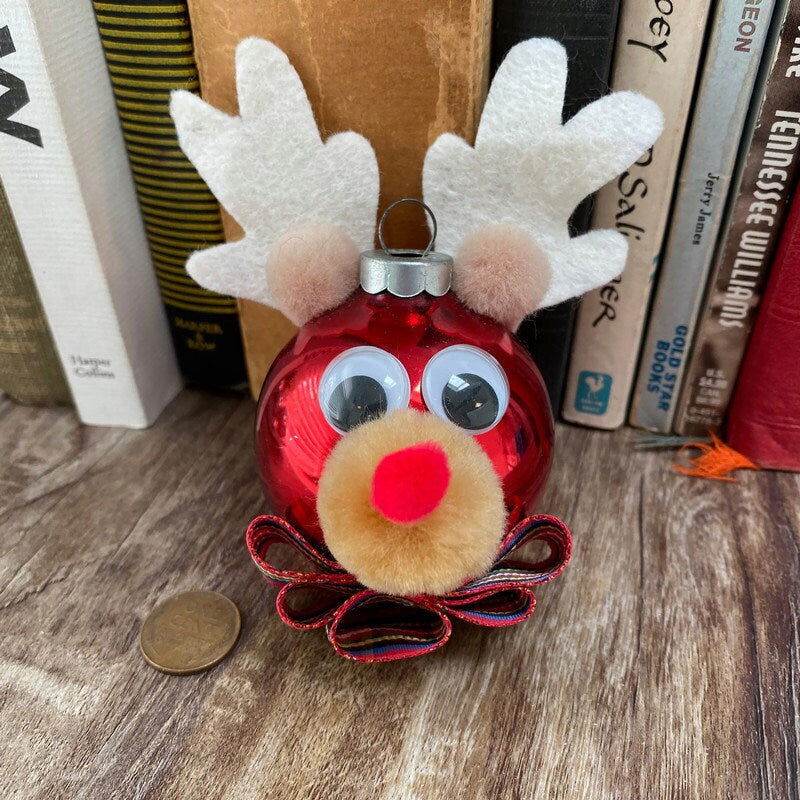 Vintage Rudolph Reindeer Christmas Ornament at Duckwells
