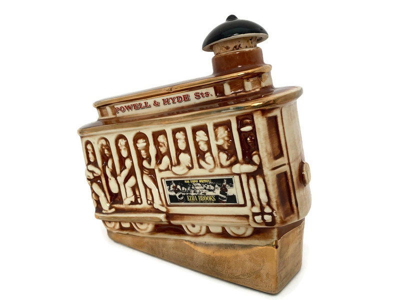 Vintage San Francisco Cable Car Figurine Decanter at Duckwells