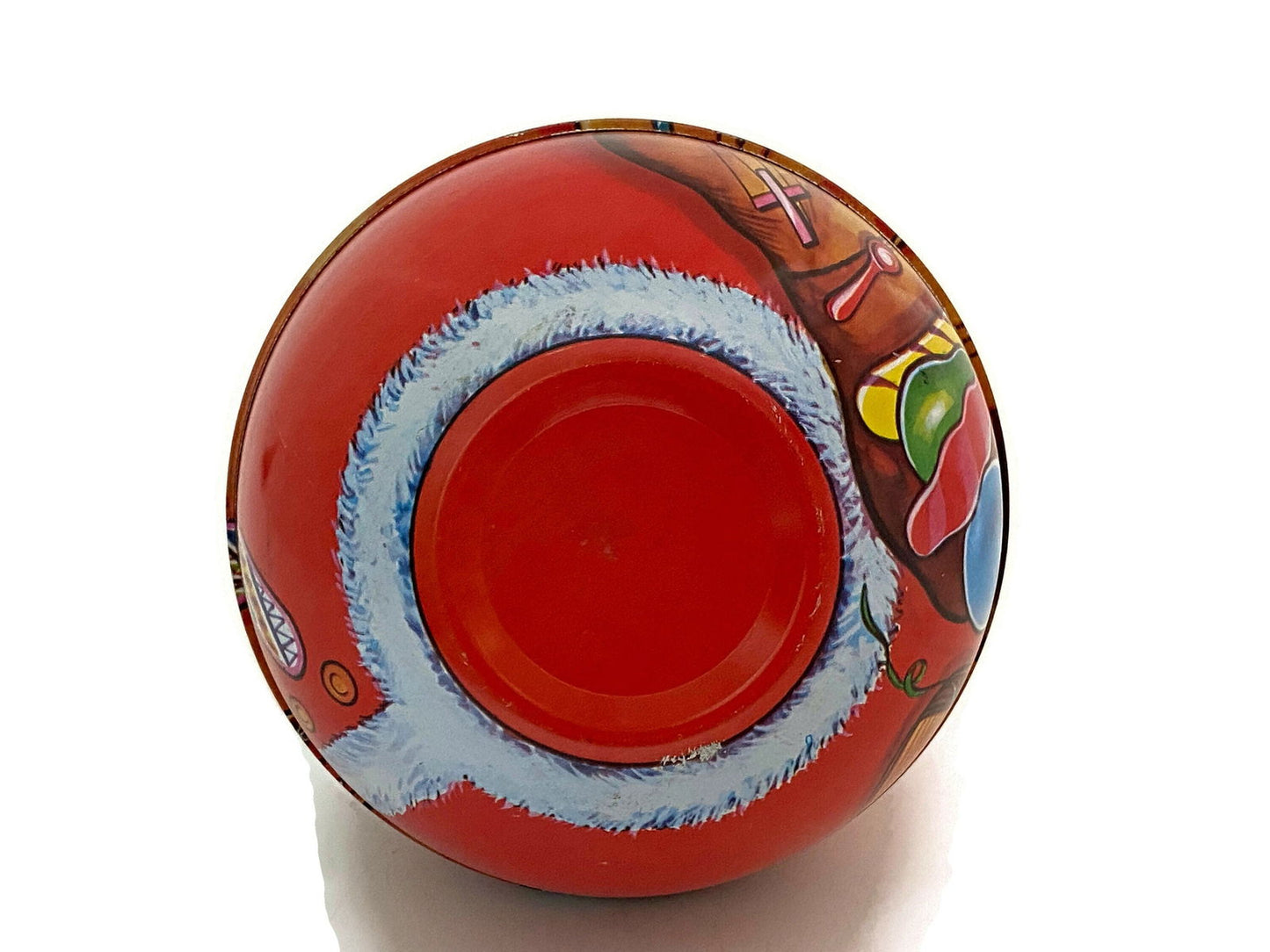 Vintage Santa Claus Roll Poly Tin at Duckwells