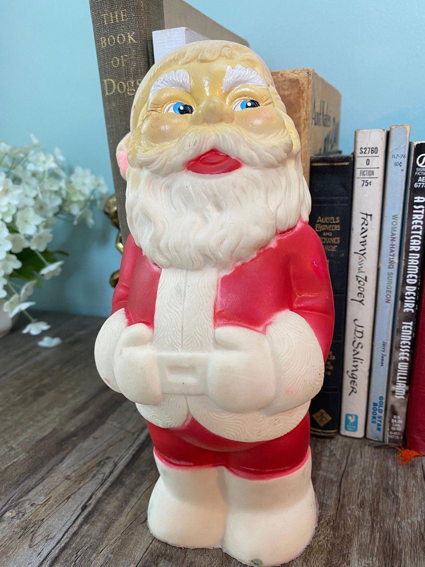 Vintage Santa Claus Squeeze Toy at Duckwells