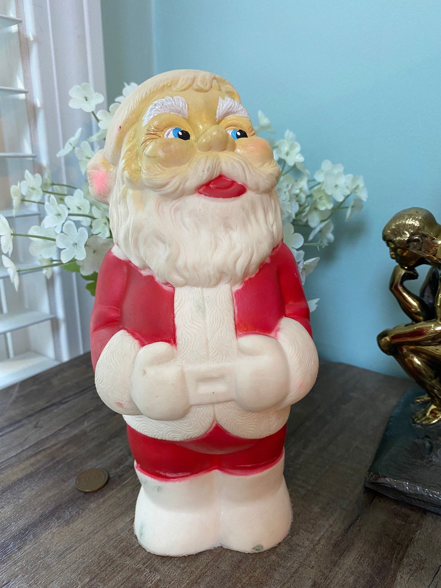 Vintage Santa Claus Squeeze Toy at Duckwells