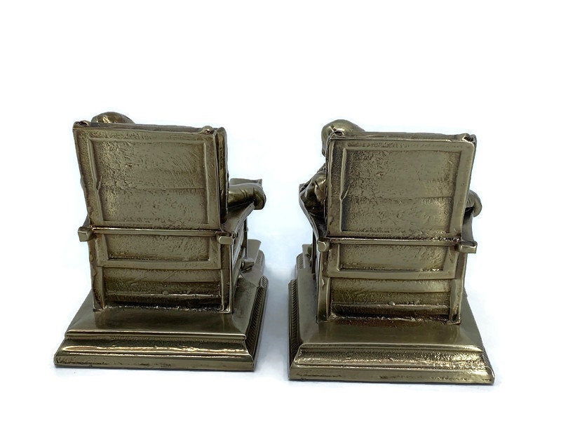 Vintage Sleeping Scholar Bookends - Duckwells