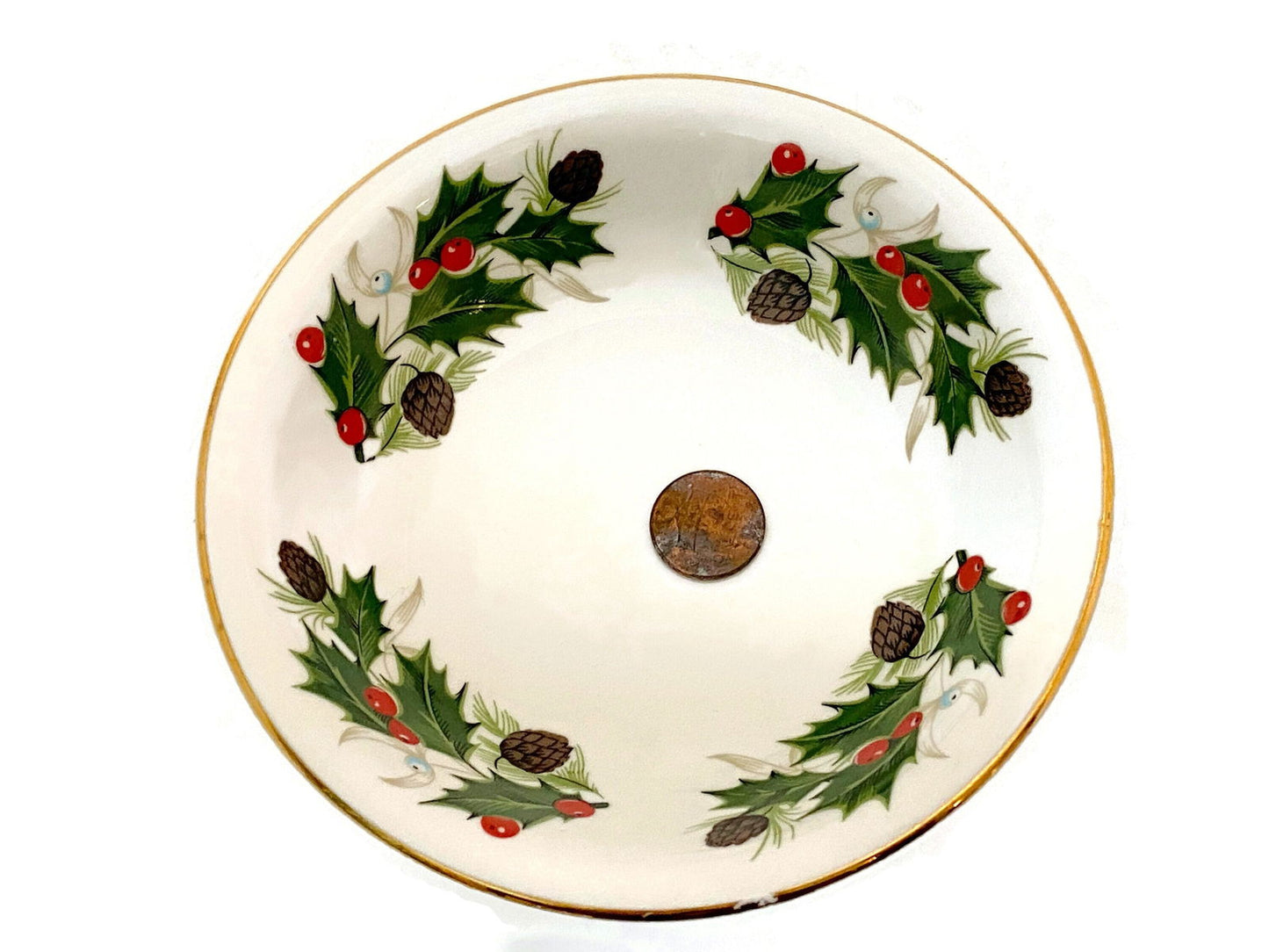 Vintage Small oyal Grafton Christmas Bowl - Duckwells