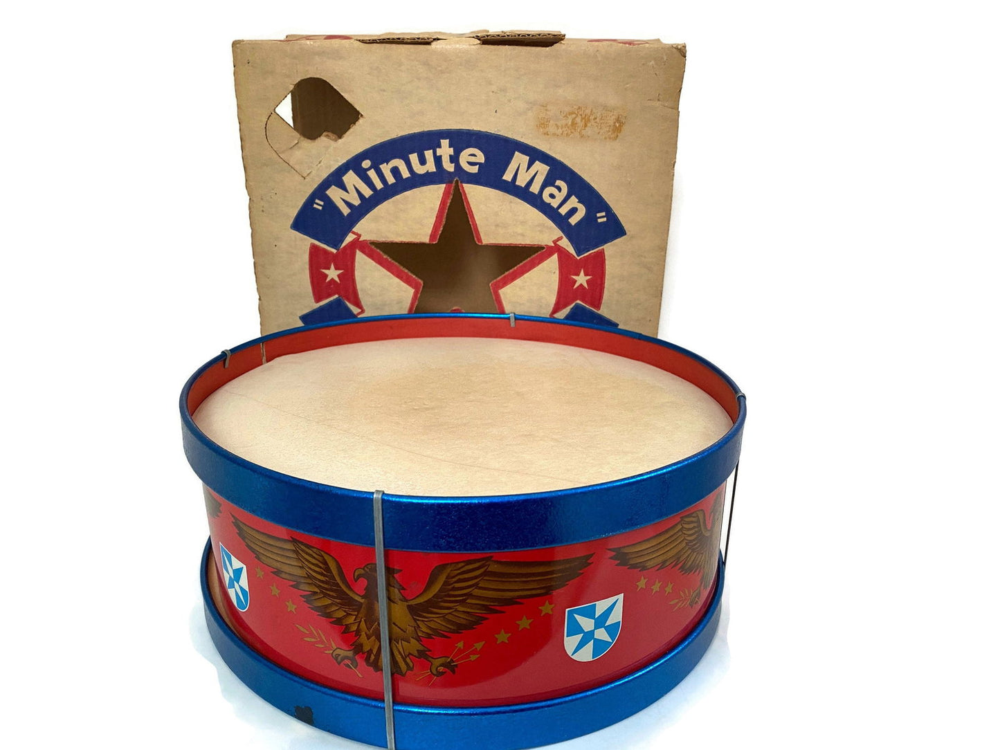 Vintage Snare Drum Tin Litho Toy by Ohio Art - Duckwells
