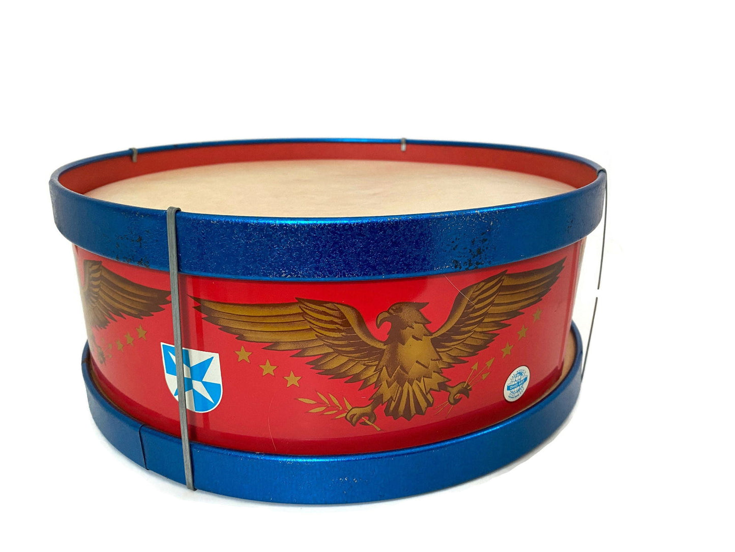 Vintage Snare Drum Tin Litho Toy by Ohio Art - Duckwells