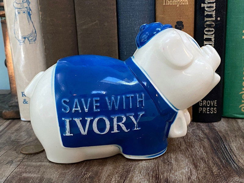 Vintage Soap Advertising Piggy Bank at Duckwells