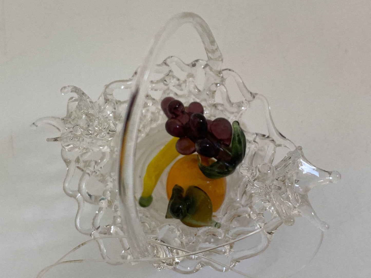 Vintage Spun Glass Basket - Duckwells