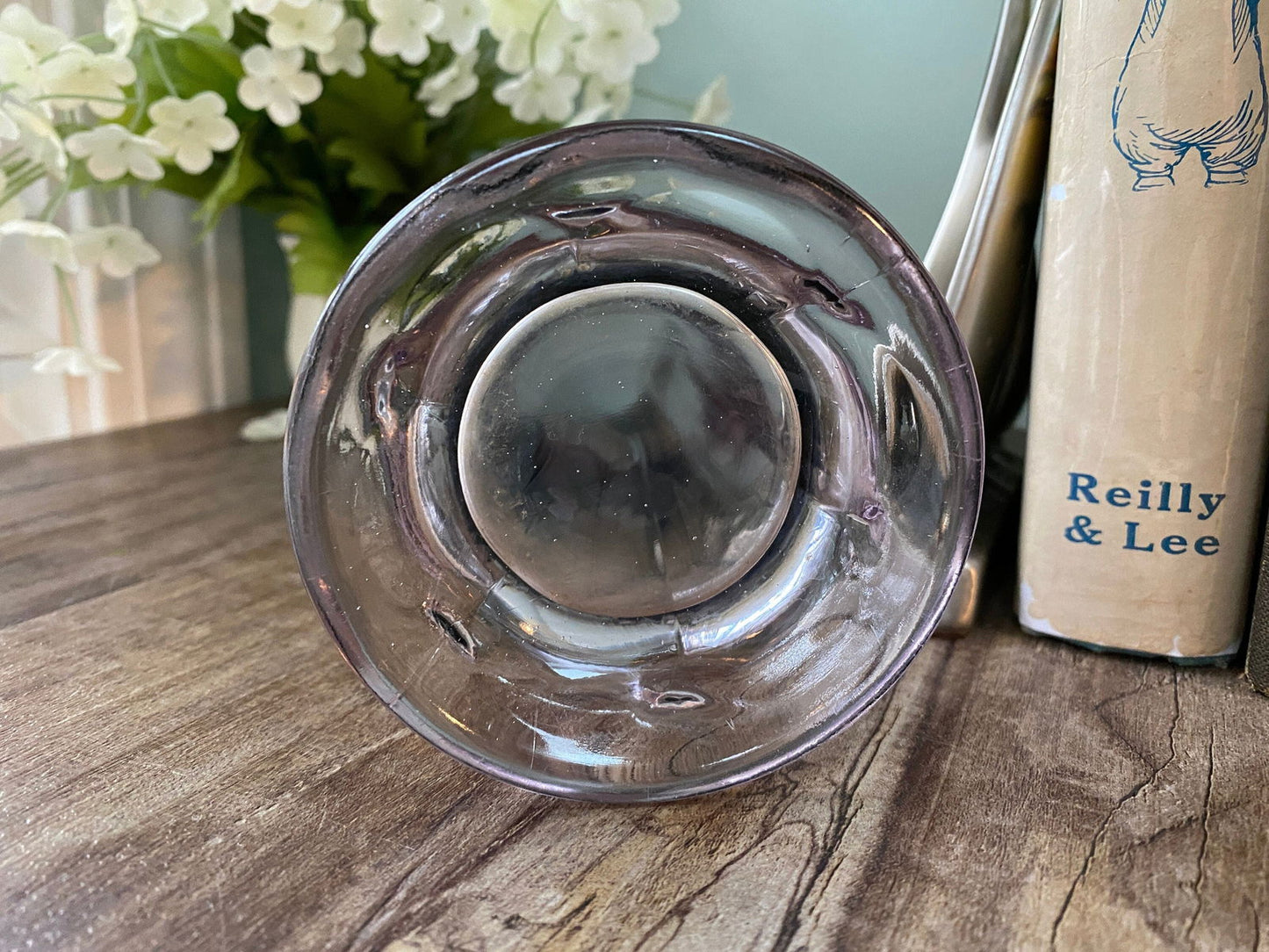 Vintage Swung Carnival Glass Vase - Duckwells