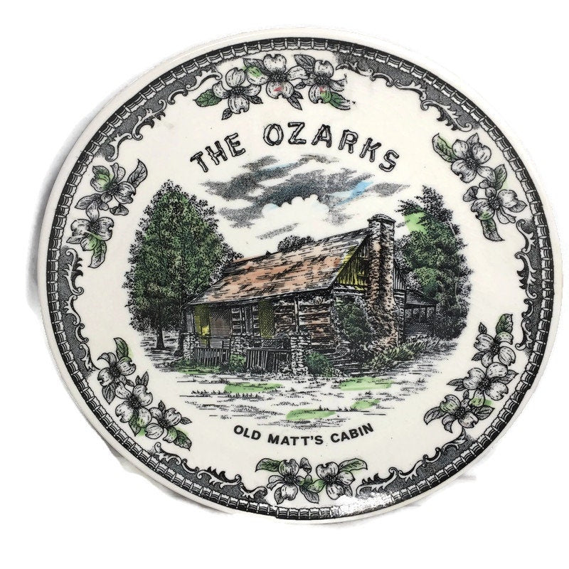 Vintage The Ozarks Souvenir Plate - Duckwells