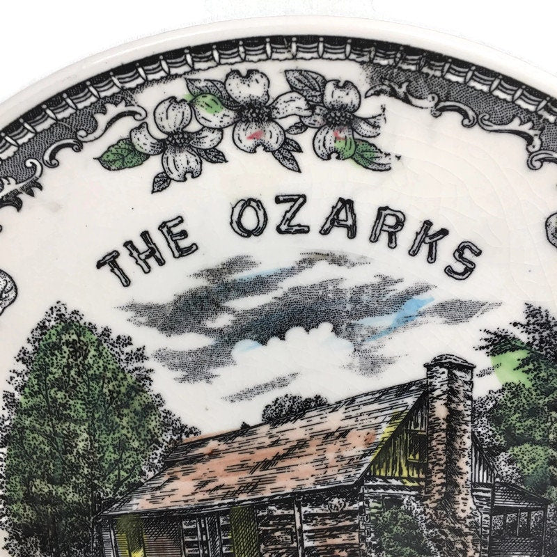 Vintage The Ozarks Souvenir Plate - Duckwells