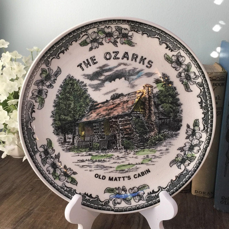 Vintage The Ozarks Souvenir Plate - Duckwells