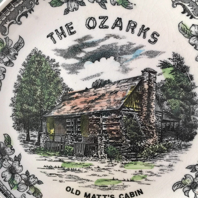 Vintage The Ozarks Souvenir Plate - Duckwells