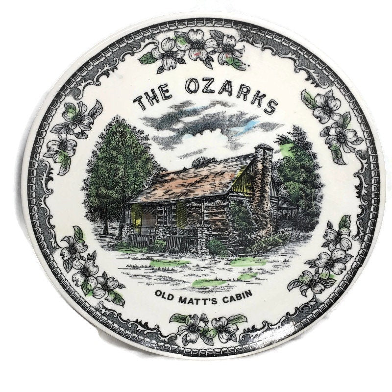 Vintage The Ozarks Souvenir Plate - Duckwells