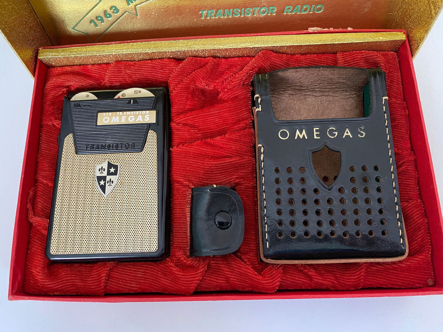 Vintage Transistor Radio in Presentation Box with Case and Ear Bud at Duckwells