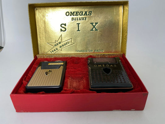 Vintage Transistor Radio in Presentation Box with Case and Ear Bud at Duckwells