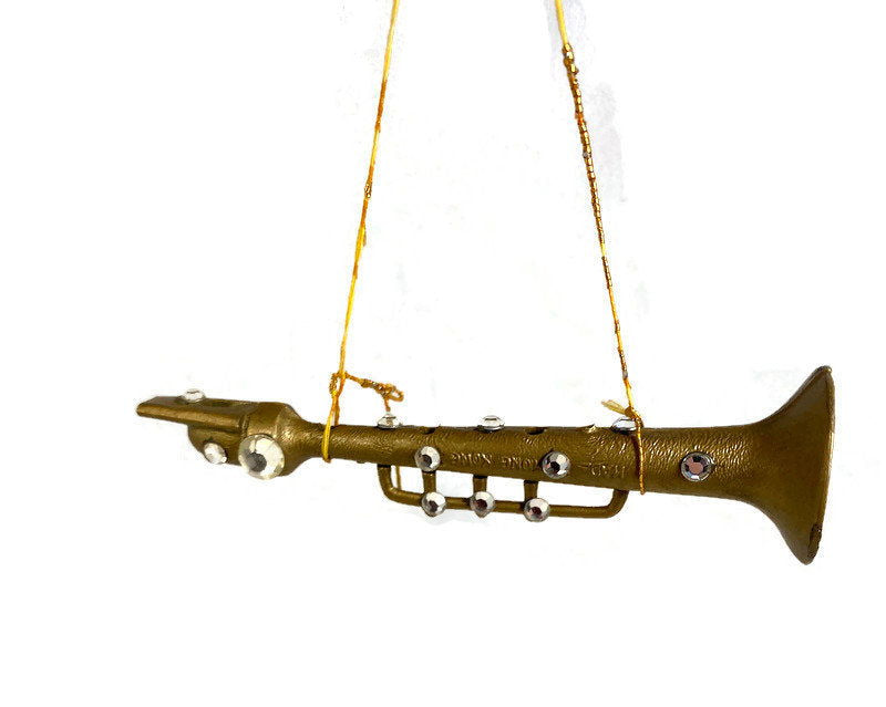 Vintage Trumpet Christmas Ornament - Duckwells