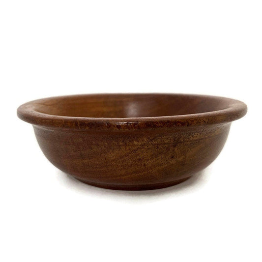 Vintage Turned Bicyuba Wood Bowl at Duckwells