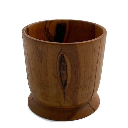 Vintage Turned Mesquite Wood Cup at Duckwells