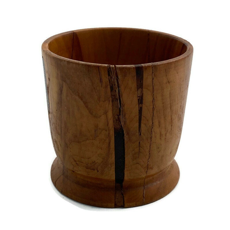 Vintage Turned Mesquite Wood Cup - Duckwells