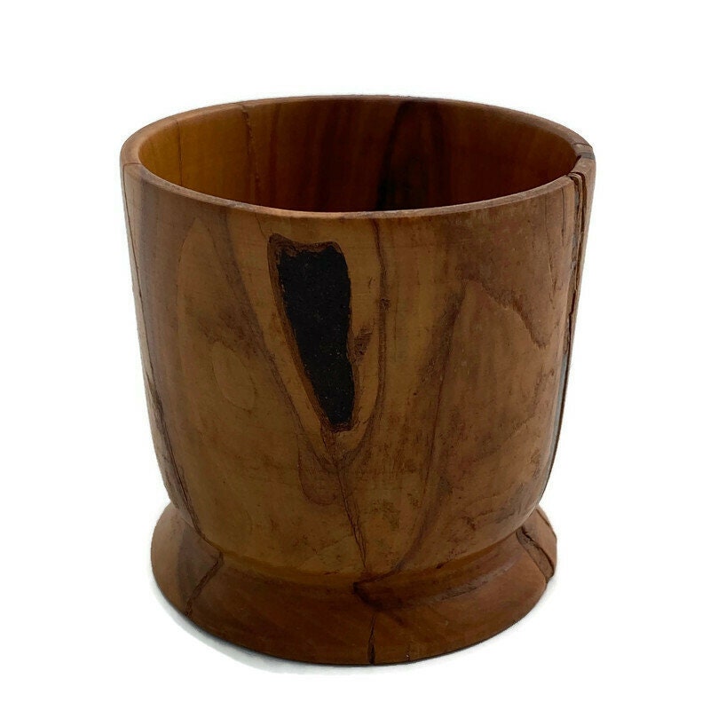 Vintage Turned Mesquite Wood Cup - Duckwells