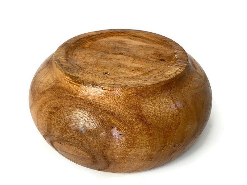 Vintage Turned Wood Bowl at Duckwells