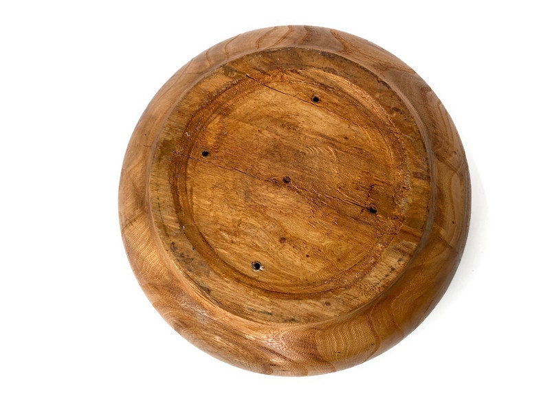 Vintage Turned Wood Bowl at Duckwells