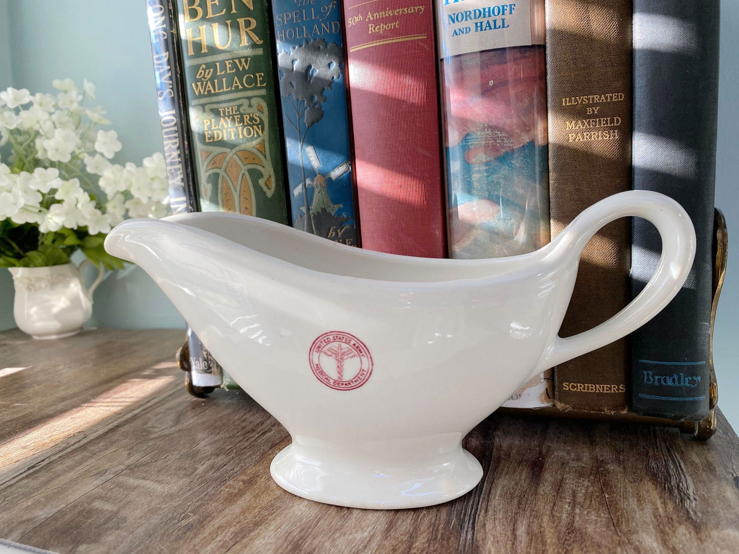 Vintage US Army Medical Department Gravy Boat - Duckwells