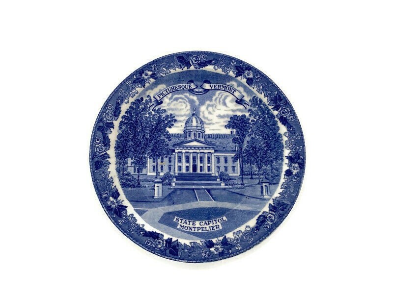 Vintage Vermont Souvenir Small Plate - Duckwells