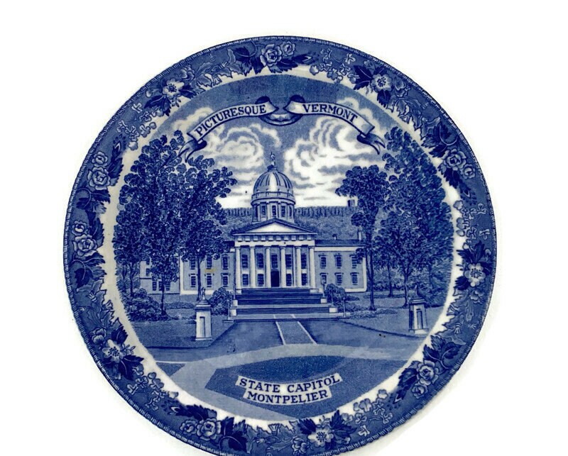Vintage Vermont Souvenir Small Plate - Duckwells