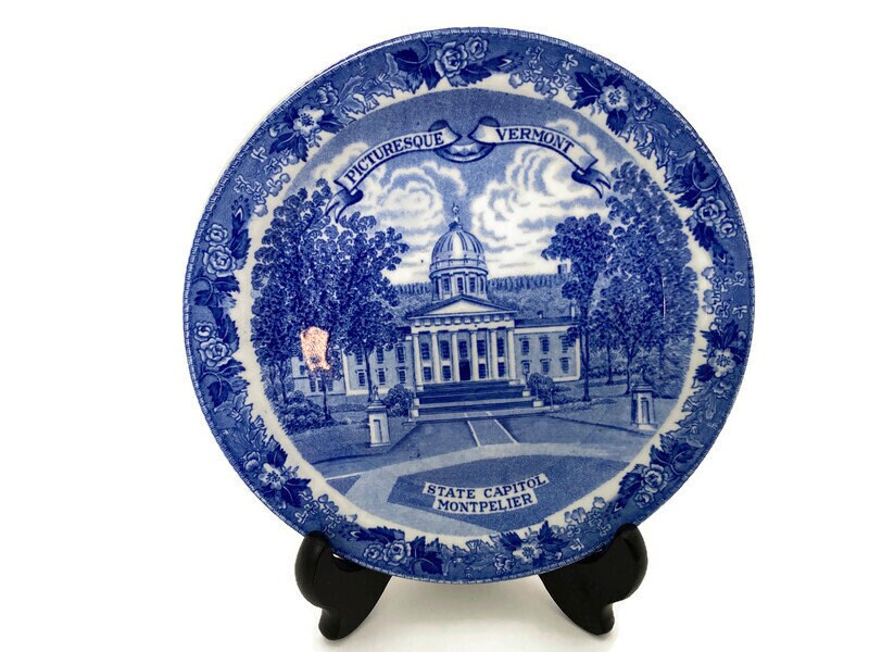 Vintage Vermont Souvenir Small Plate - Duckwells