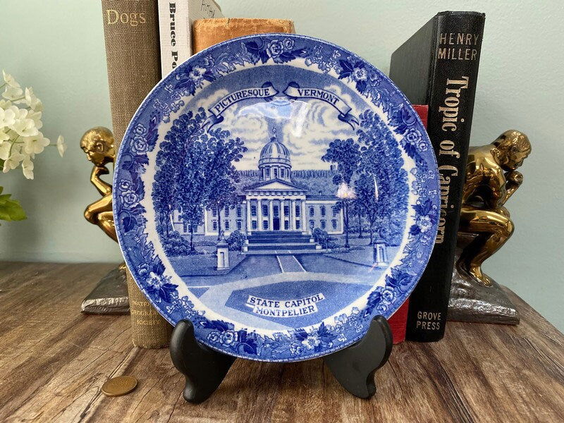 Vintage Vermont Souvenir Small Plate - Duckwells