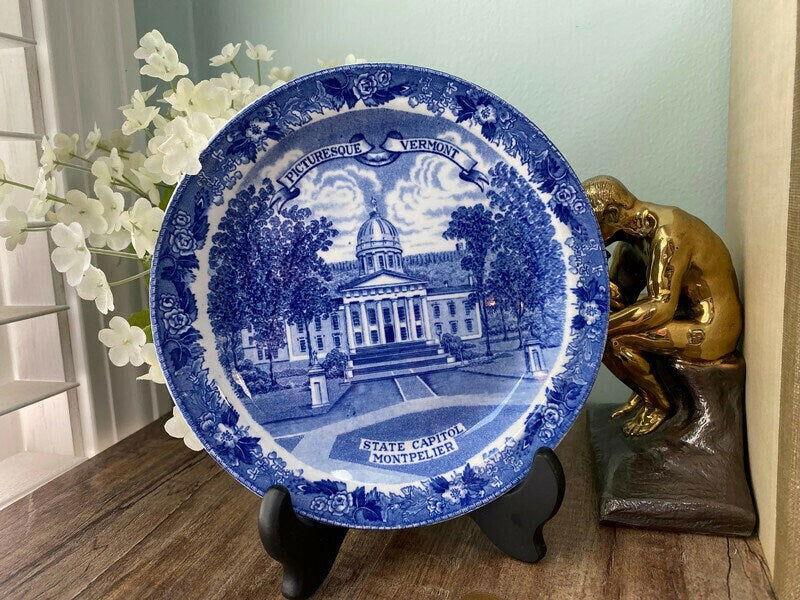 Vintage Vermont Souvenir Small Plate - Duckwells
