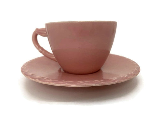 Vintage Vernon Kilns California Pottery Cup and Saucer at Duckwells