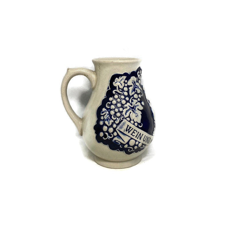Vintage Vienna Austria Stoneware Wine Pitcher Jug at Duckwells