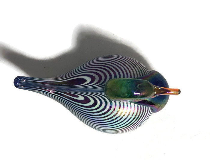 Vintage Vines Studio Glass Duck - Duckwells