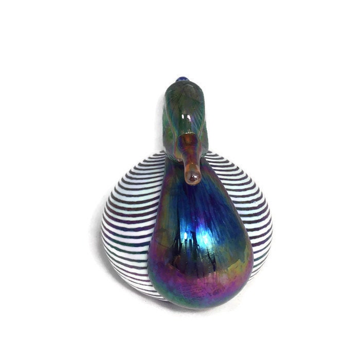 Vintage Vines Studio Glass Duck - Duckwells