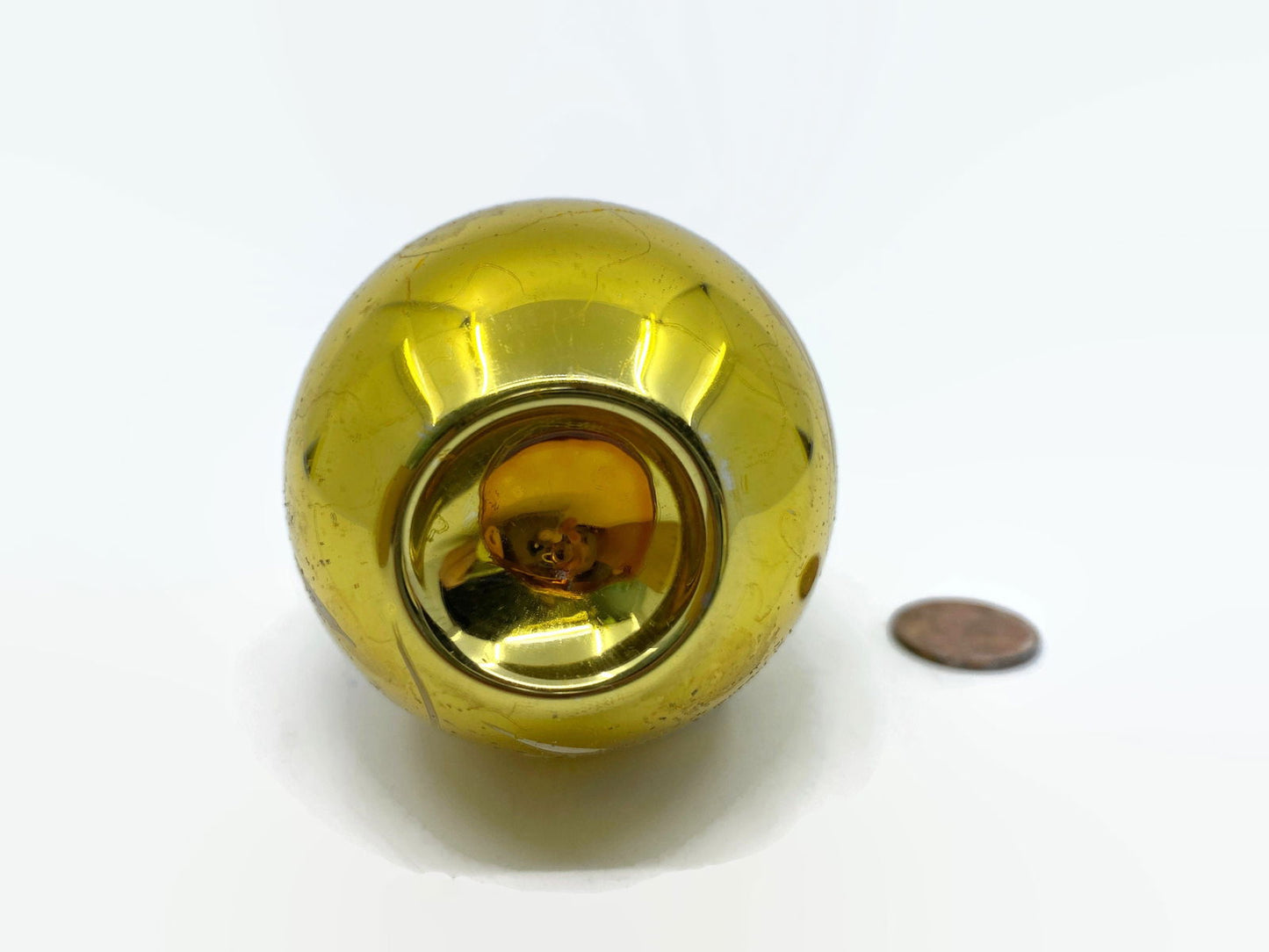 Vintage West German Mercury Glass Christmas Ornament - Duckwells