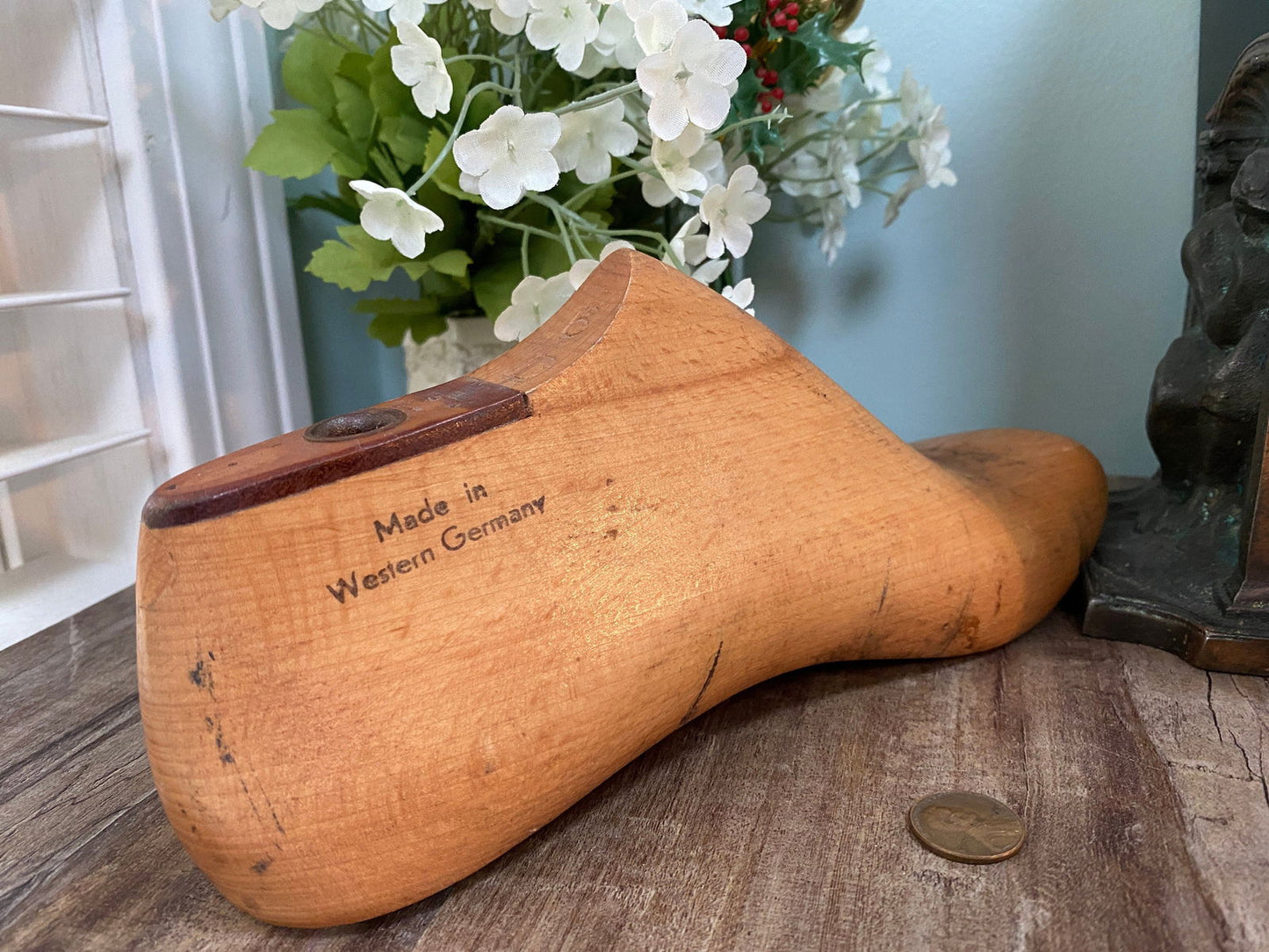 Vintage Western Germany Wooden Shoe Mold - Duckwells