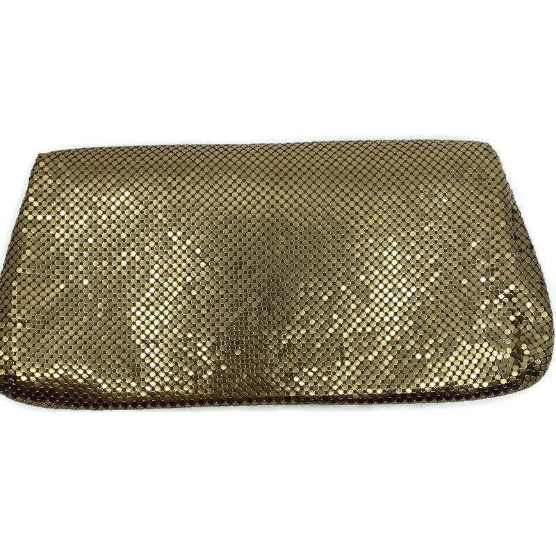 Vintage Whiting and Davis Gold Metal Mesh Purse - Duckwells