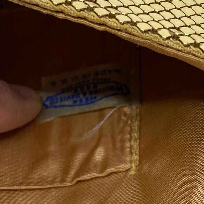 Vintage Whiting and Davis Gold Metal Mesh Purse - Duckwells