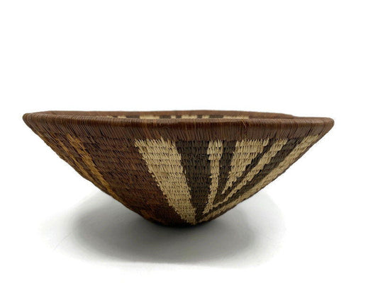 Vintage Woven Basket at Duckwells