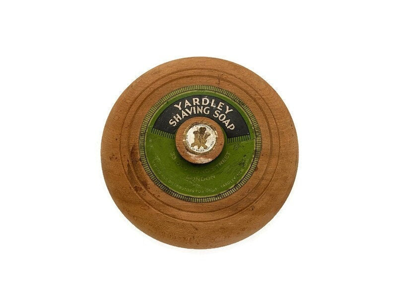 Vintage Yardley Shaving Soap Wood Lidded Box at Duckwells