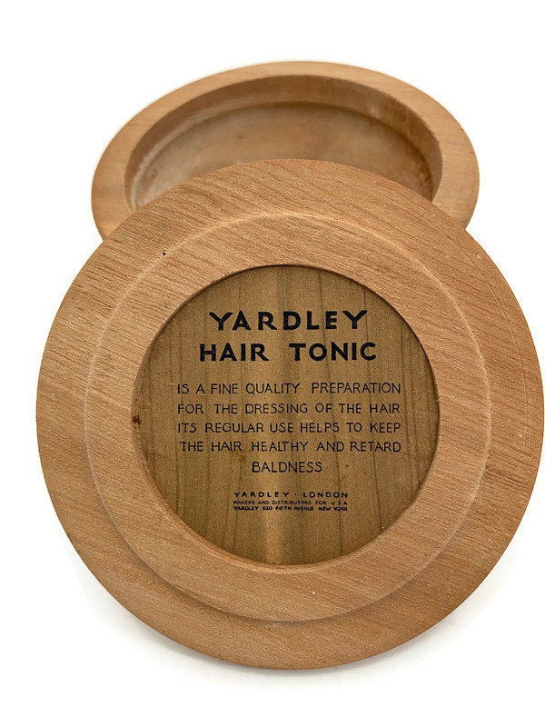 Vintage Yardley Shaving Soap Wood Lidded Box at Duckwells