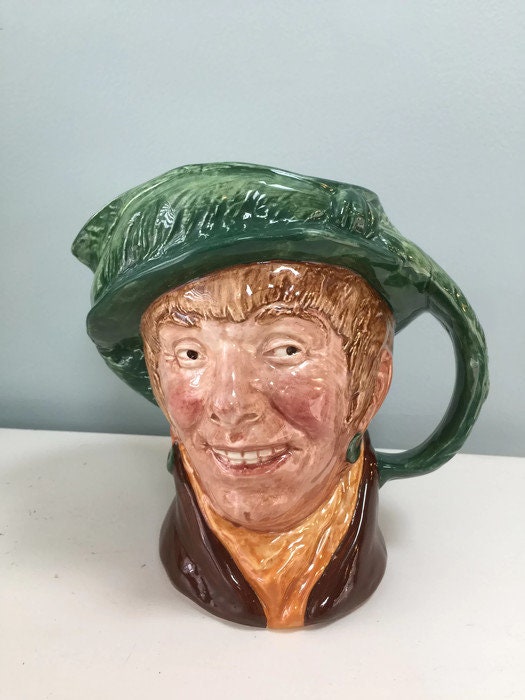 Royal Doulton Pitcher - Arriet Large Character Jug, No 5195, Copyright 1946, English Collectible, Rare Early Edition - Duckwells