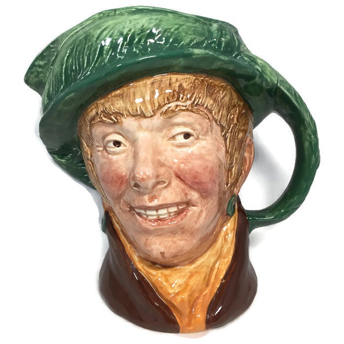Royal Doulton Pitcher - Arriet Large Character Jug, No 5195, Copyright 1946, English Collectible, Rare Early Edition - Duckwells