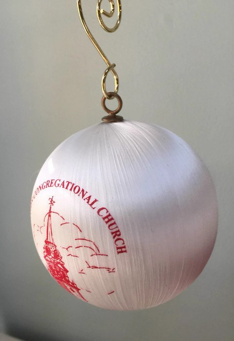 Union Congregational Church Christmas Ornament, Weymouth Massachusetts at Duckwells