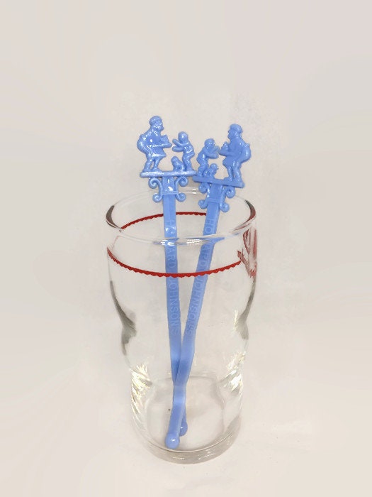 Mid Century Howard Johnson's Swizzle Sticks, Restaurant Souvenir Drink Stirrers - Duckwells