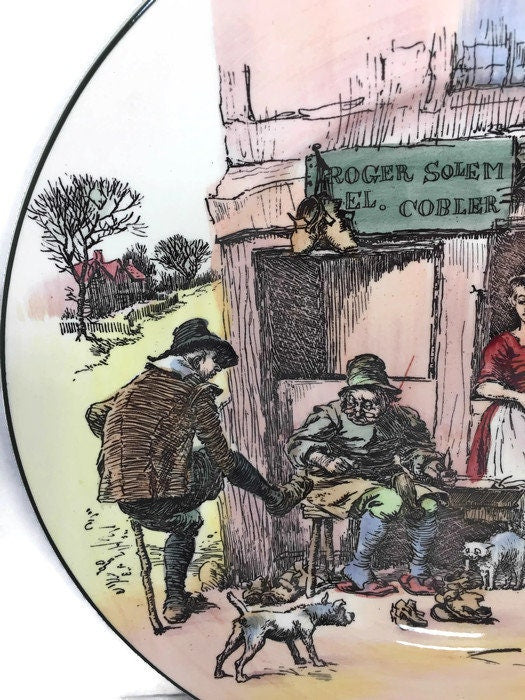 Vintage Royal Doulton Plate, Series Ware D6302, Rare Roger Solem Cobler at Duckwells