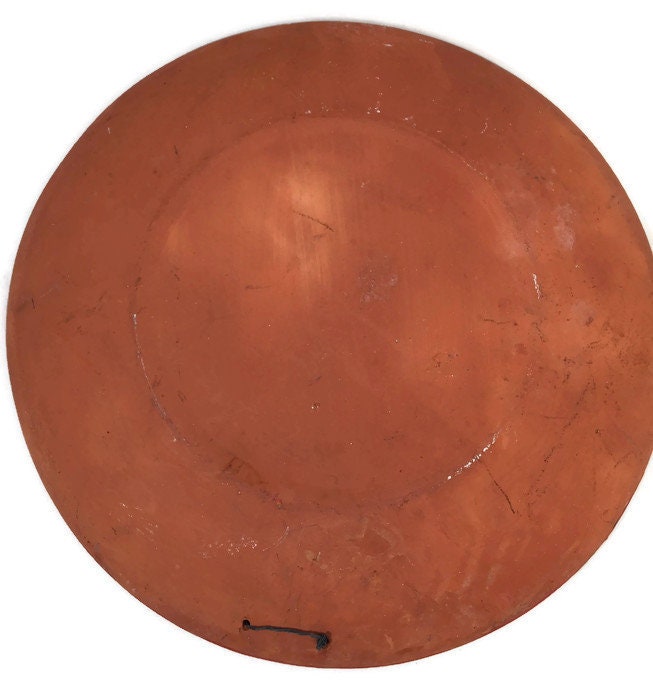 Mexican Folk Art Plate, Red Clay Wedding Dish - Duckwells